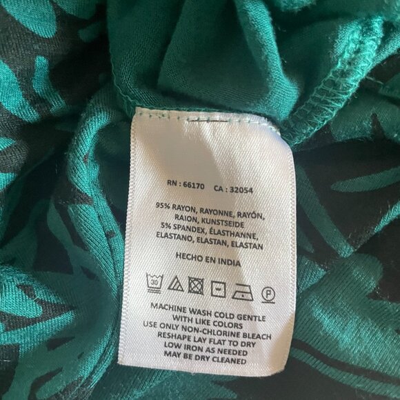 Anthropologie Akemi + Kin Petraea Turquoise and Black Tie Sleeve Dolman Top, XS - Picture 5 of 7